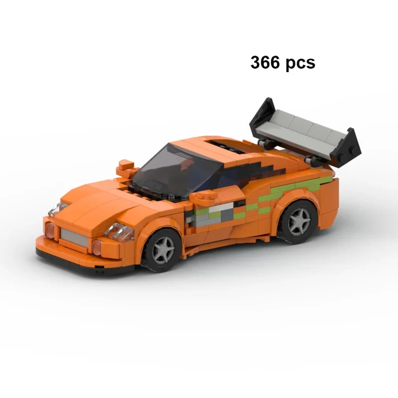 Technical Car Speed Racing Building Blocks Bricks Sets Sports Car MOC Garage City Vehicle Creative Toys For Kids