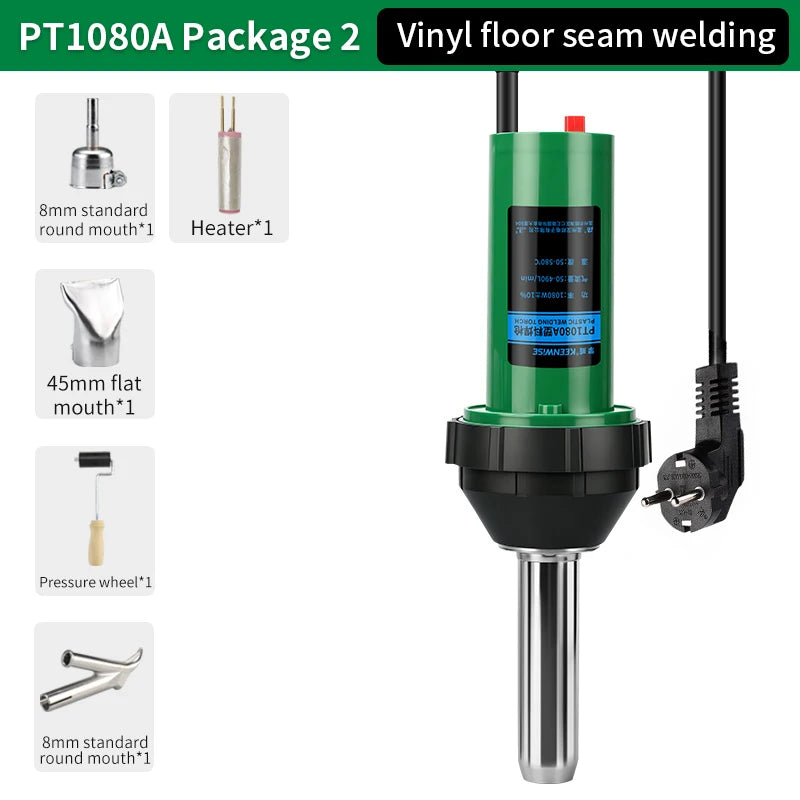 220V 1080W Hot Air Welding Gun Equipment Pvc Integrated Plastic Welding Gun For PPR PVC Plastic Flooring Welding & Repairs