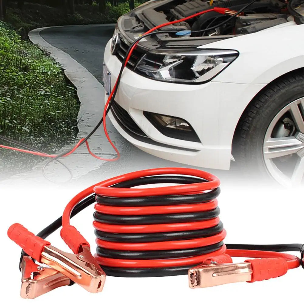 Get back on the road fast with these durable car battery jump cables—your essential roadside rescue tool!