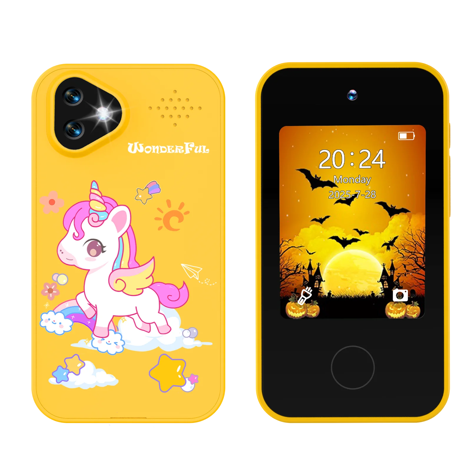 Kids Smart Phone Toy with Dual Camera Educational Games Music Player Safe Mode Best Birthday Gift HD 1080P Kids Camera Toys