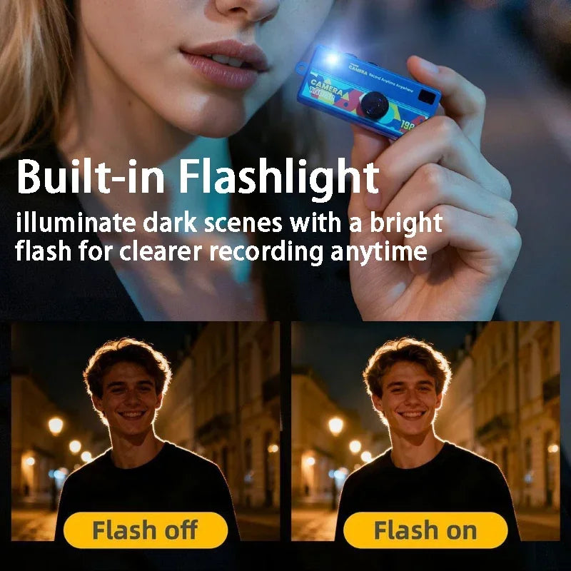 Retro Mini Keychain Thumb Camera 1080P