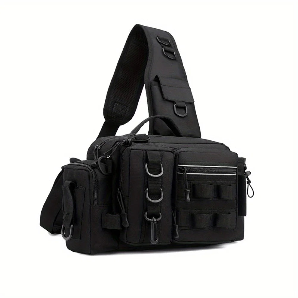 Fishing Tackle Backpack Fishing Waist Bag  Fishing Tackle Shoulder Bag, Ideal for Fishing, Camping, Hiking and More