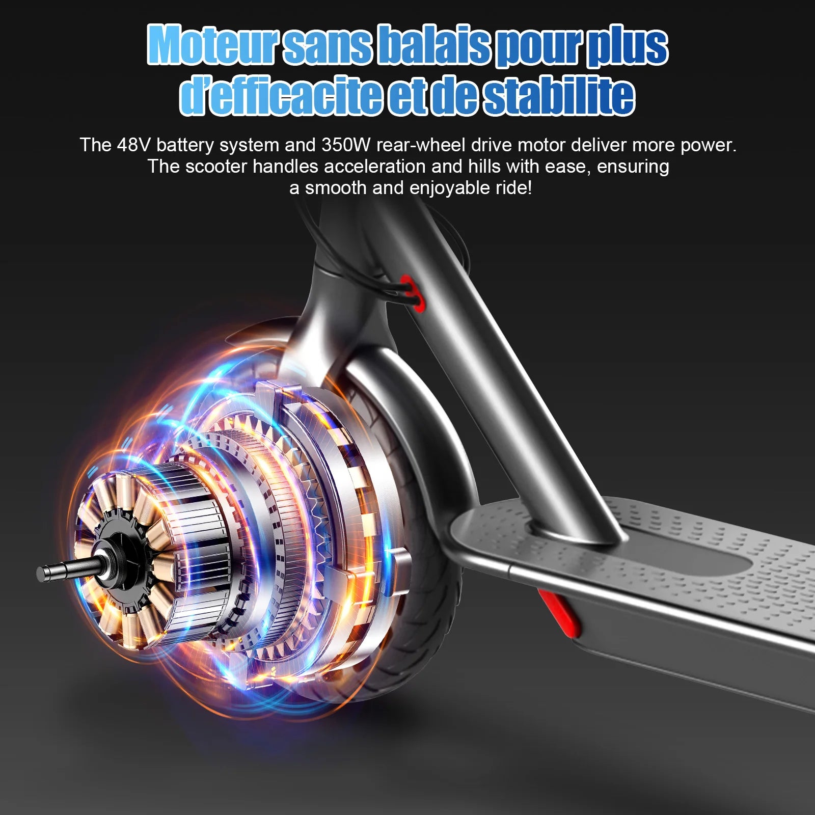 AOVOPRO 350W Motor Enhanced Edition Seat Storage Electric Scooter 25km Range Power Scooter Tyre Suspension 19mph Speed