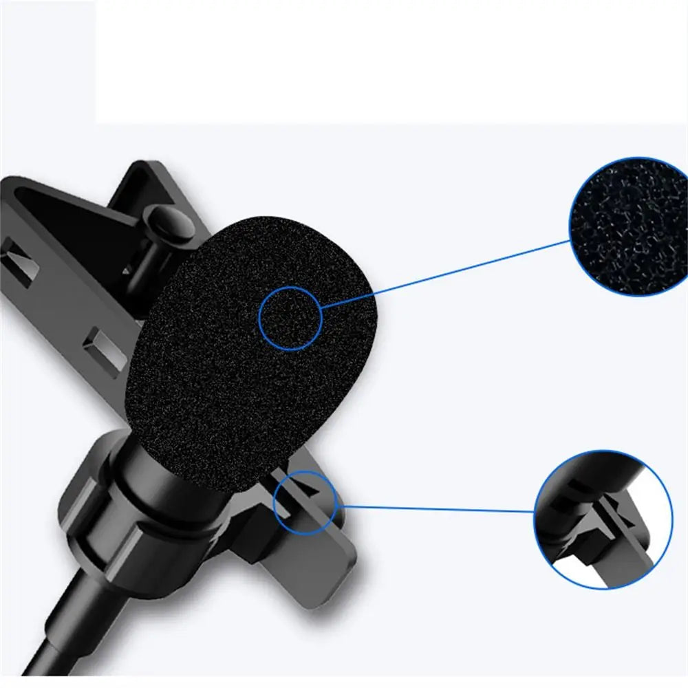 Capture crystal-clear audio with this small clip-on microphone—featuring mobile phone compatibility, noise reduction, and perfect for live broadcasts and voice recording!