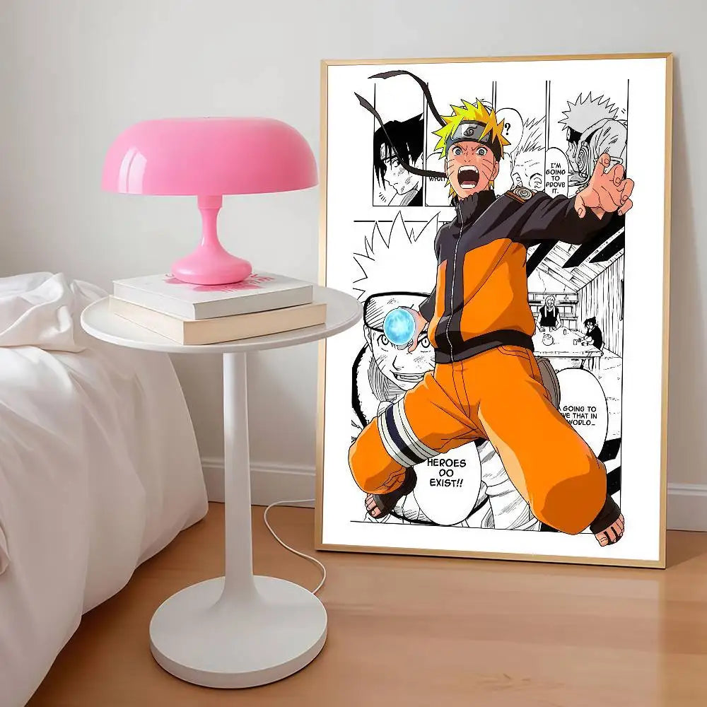 N-NARUTO cool Anime Posters Dormitory Decorations Bedroom And Living Room Wall Murals Souvenirs