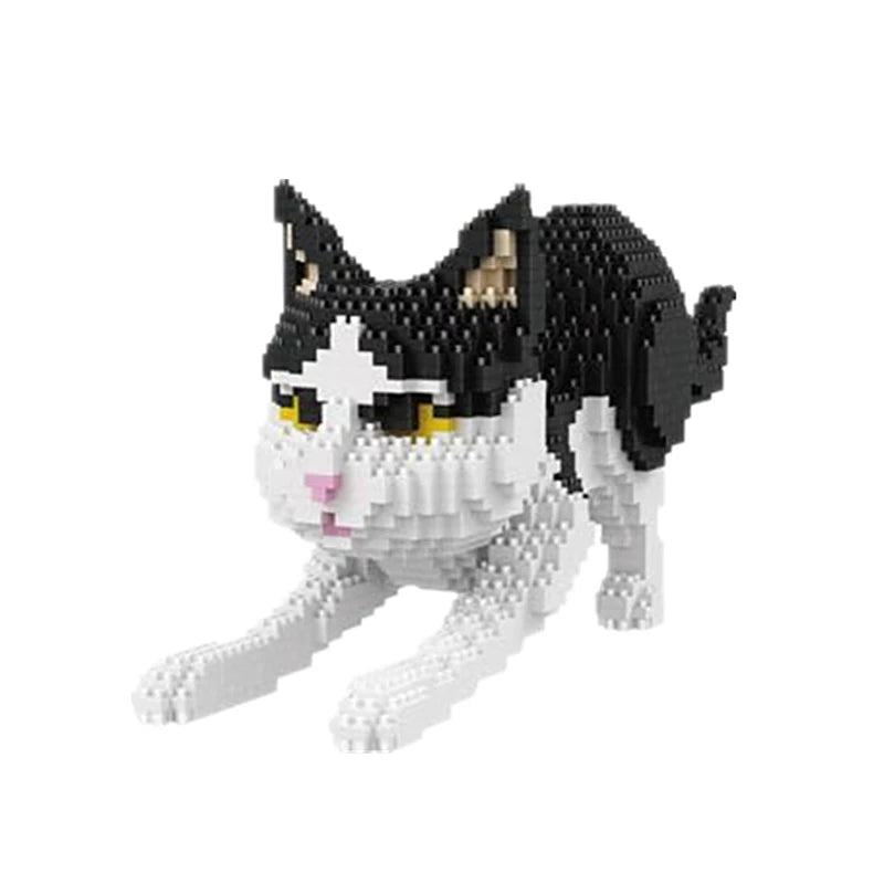 Cartoon Animal Building Blocks Creative Pet Dog And Cat Assembly Toy DIY Educational Puzzle Parent-Child Interactive Toy Cartoo