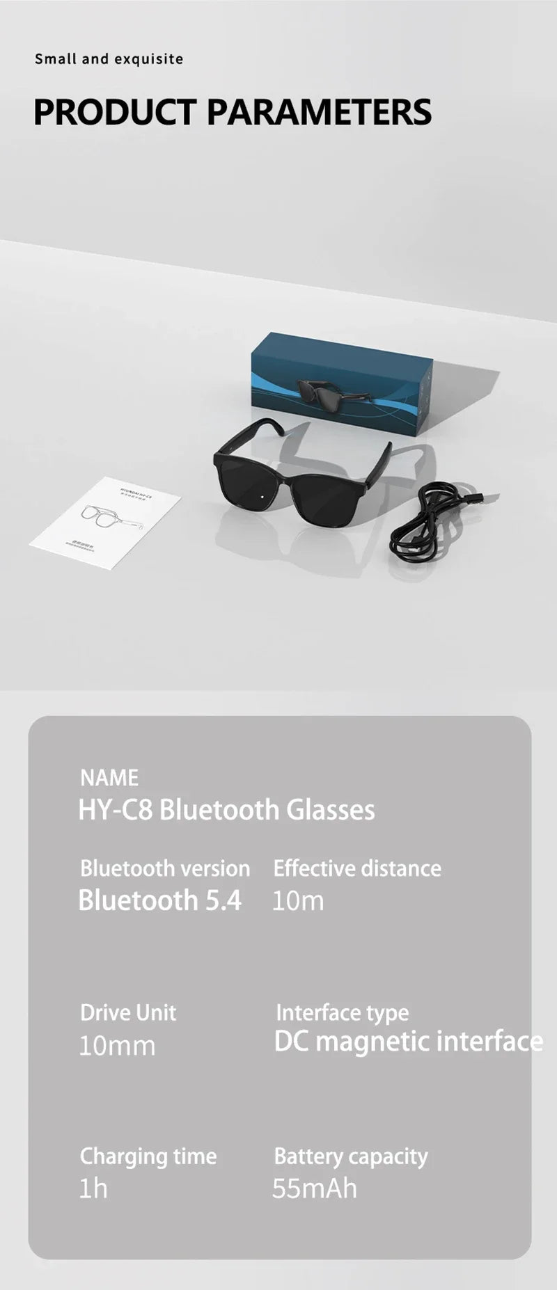 Smart Glasses AI Intelligent Translation Wireless Bluetooth Glasses With Real-time Simultaneous Interpretation Headset 2025 New