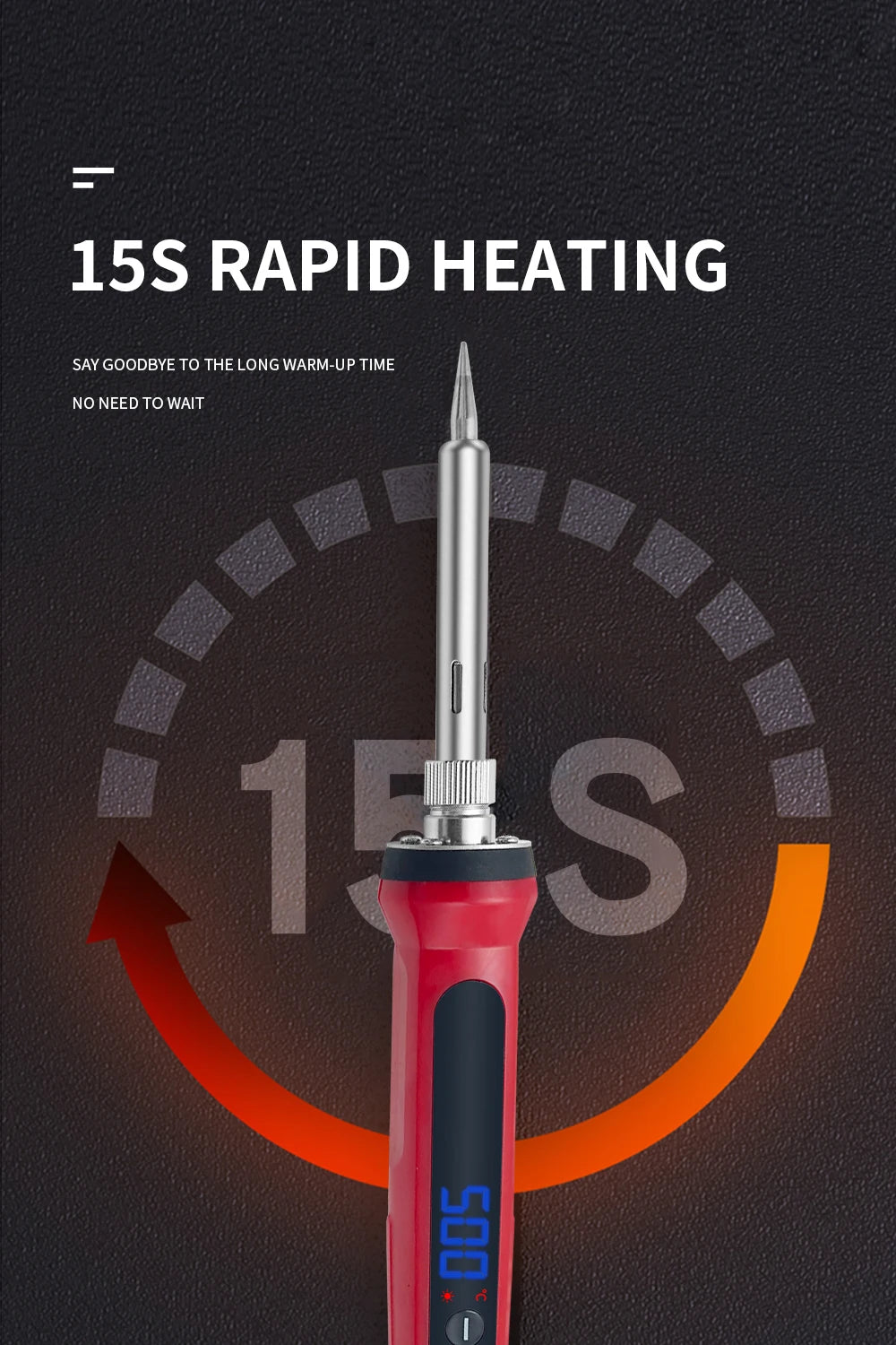 Tackle your projects with precision using this 80W soldering iron kit—featuring adjustable temperature control and an LCD display for easy, accurate welding!