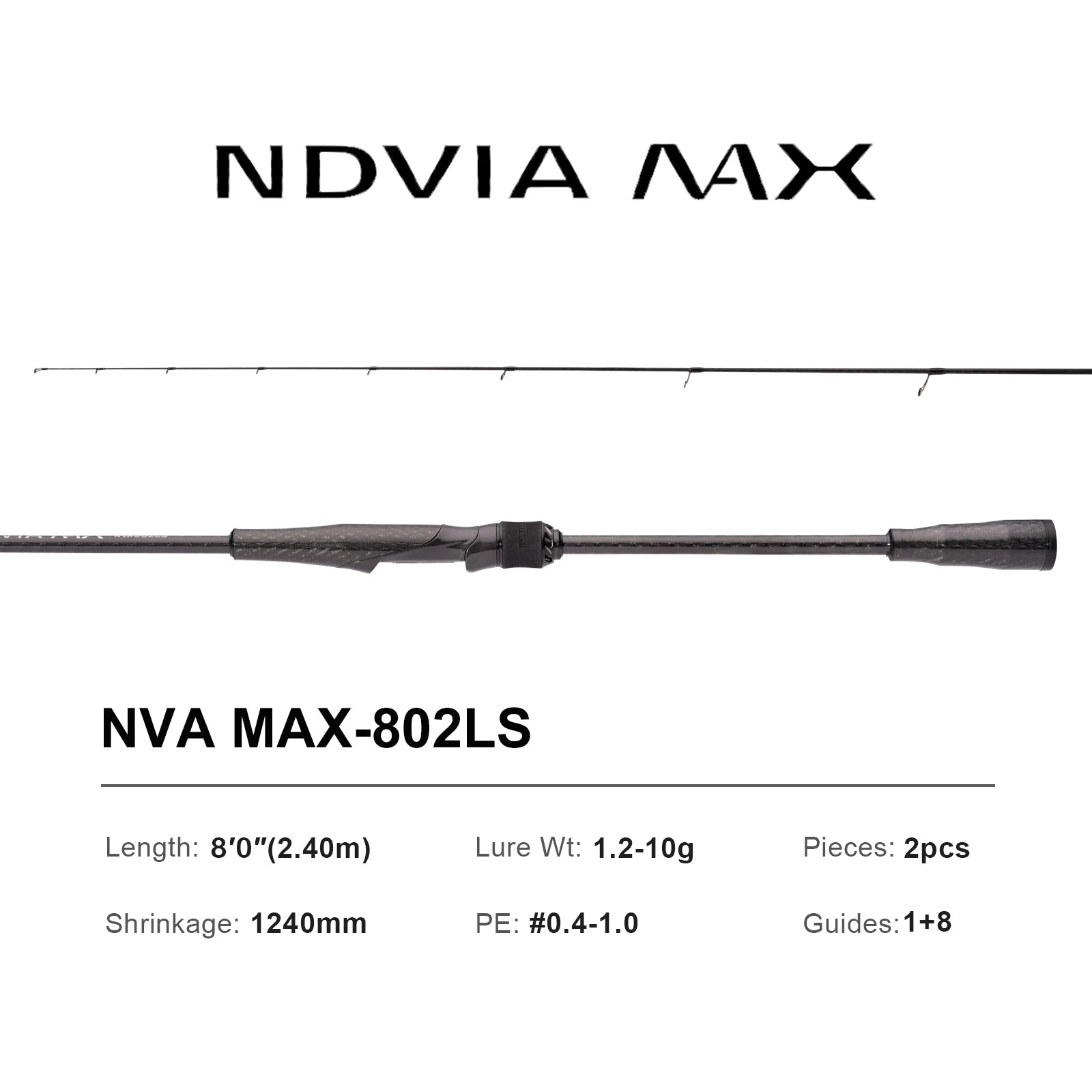 PURELURE NEW NDVIA MAX Ajing And Eging Tubular Tip 8FT 8.3FT 8.6FT 1.2-10G Soft Lure And EGI F/MF Action Perch Pike Zander Squid