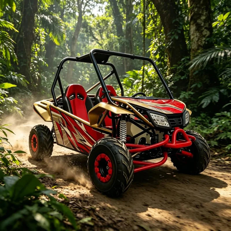 Hot Sale Dune Buggy 250cc 4 Stroke Gas Powered Off Road Go Kart with Automatic CVT for Sand Dune Beach Adventure for Family Fun