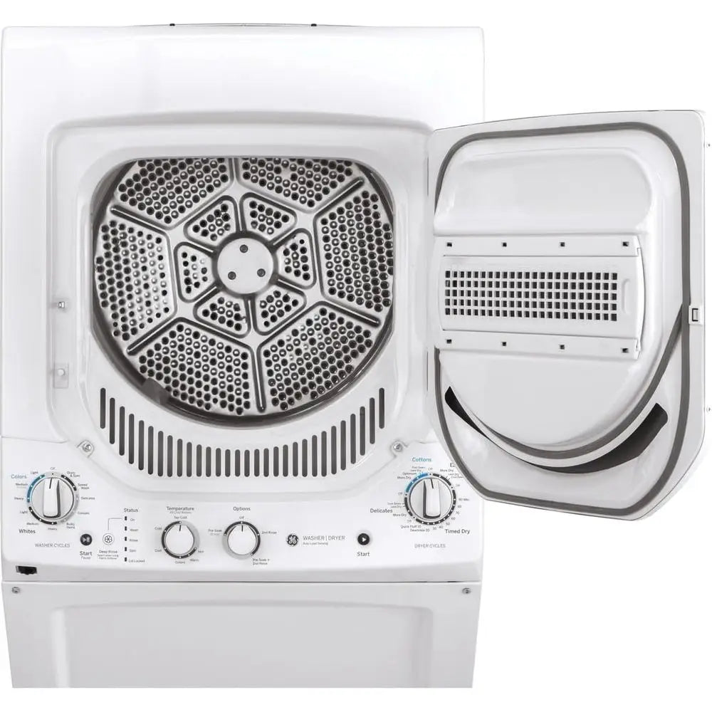 24-Inch Compact Laundry Center: 2.3 Cu. Ft. Washer & 4.4 Cu. Ft. Dryer in White