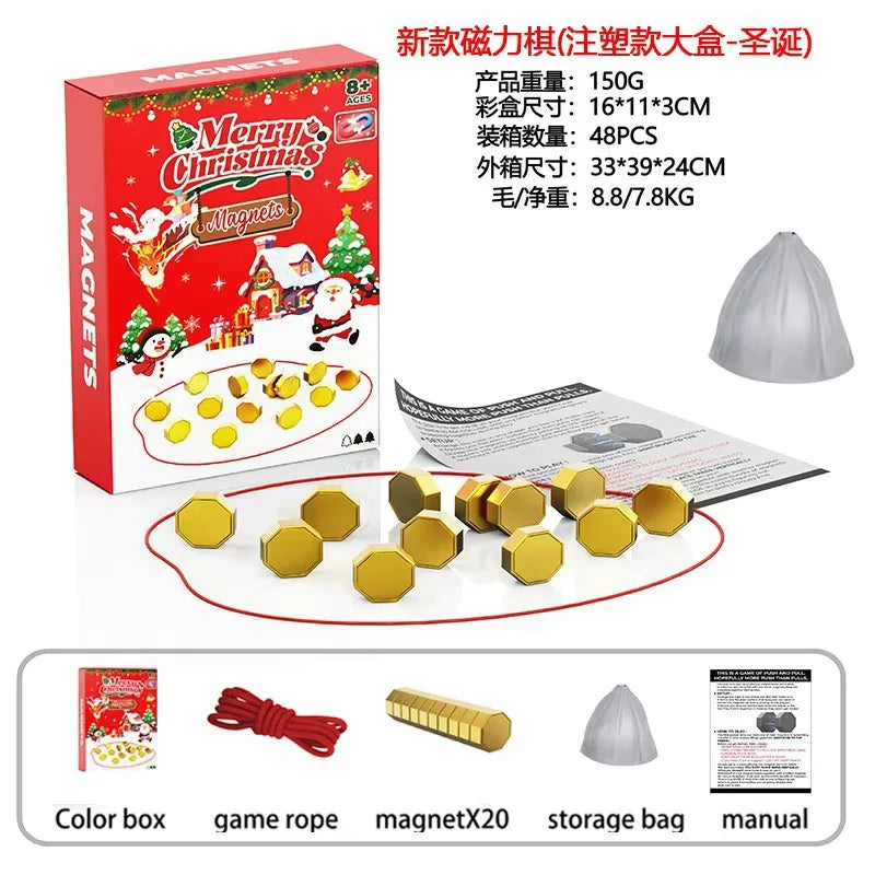 Party Games Magnetic Stones Game Interactive Magnet Board Strategy Game for FamilyKids Adults High quality longest side 3.4cm