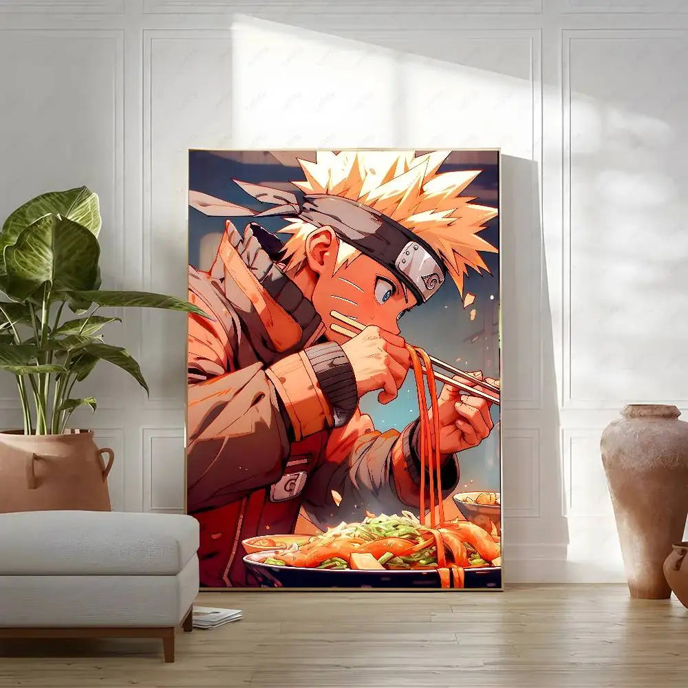Naruto Anime Poster Rock Lee HD Canvas Wall Art Waterproof Print For Bedroom Living Room Home Decor Gift