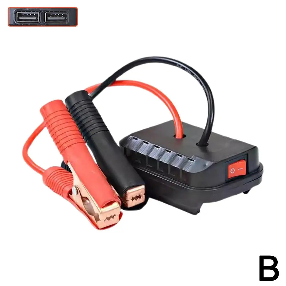 Igniter Jump Starter for Makita Daiyi Lithium Battery Booster Cable Adapter Emergency Power Kit DIY Converter With Clip