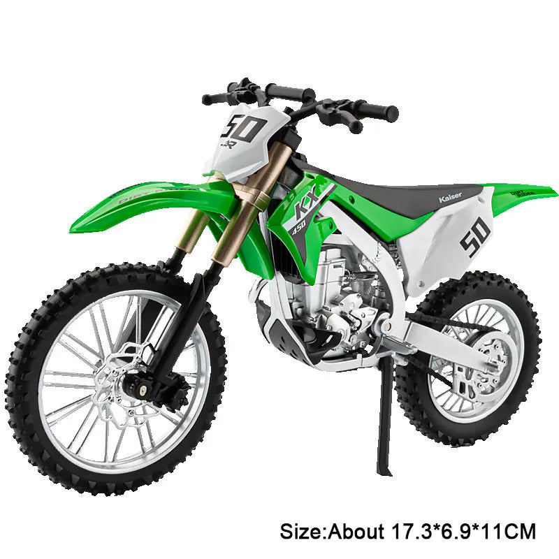 1:12 Kawasaki KX450 NINJA 400 Alloy Diecast Motorcycle Model Toys Car Front Wheel Linkage Shock Absorption Motorbike Child Gifts