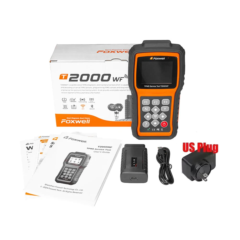 FOXWELL T2000 WF TPMS Diagnostic Tool for Car Tire Pressure Monitor System Programming Diagnosis Sensors Program PK T2000 pro