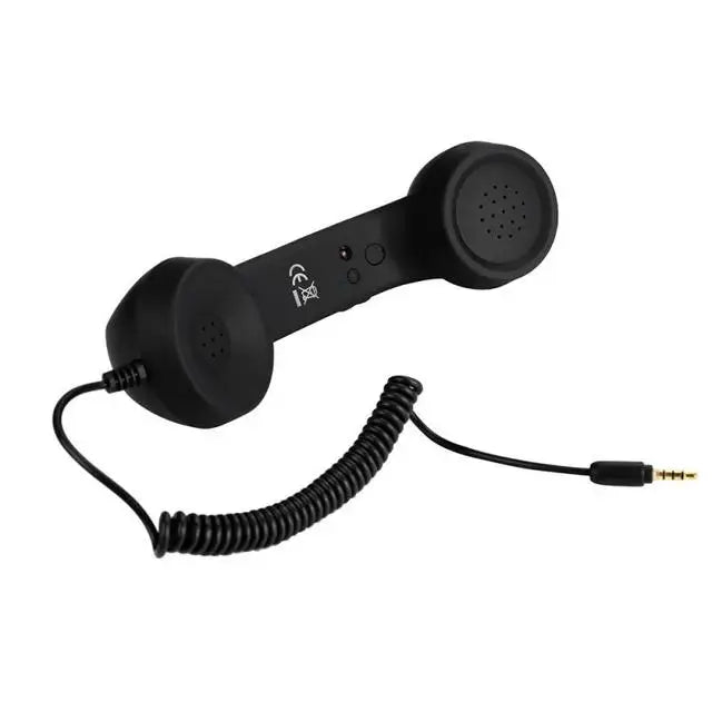 Enjoy classic style and clear conversations with this retro mobile phone handset microphone headset—combining vintage looks with modern functionality!