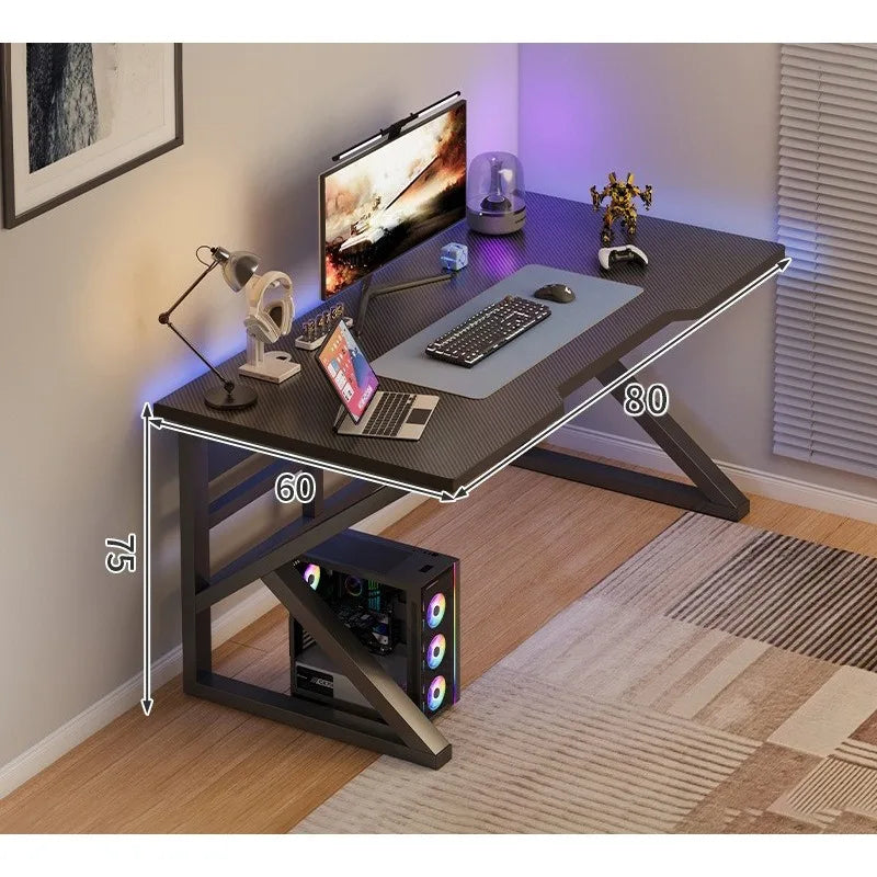 Gaming table Household desktop computer table with shelves Office table and chair Simple desk Bedroom learning writing table