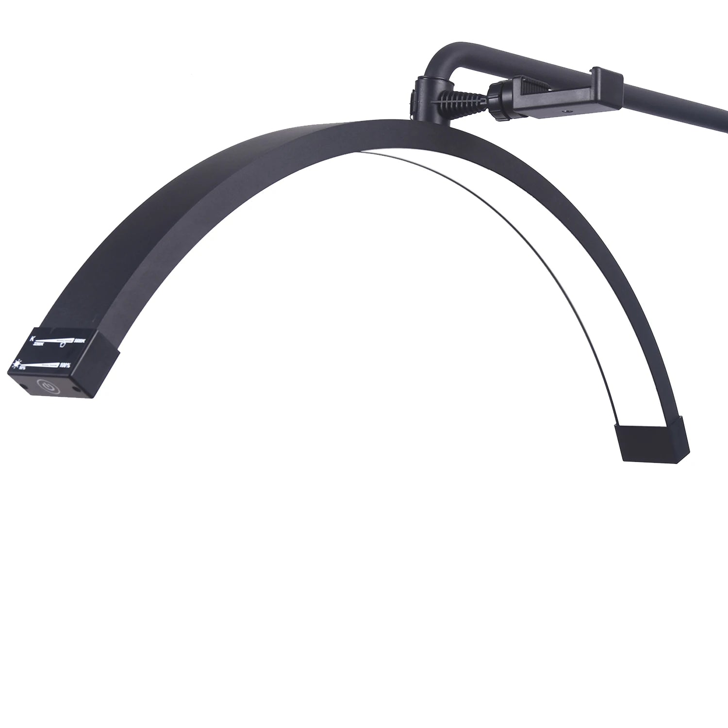 FOSOTO Photograph Led Lash Ring Light Half-Moon Light Floor Stand Eyelash Tattoo Beauty Salon Photography Live Streaming