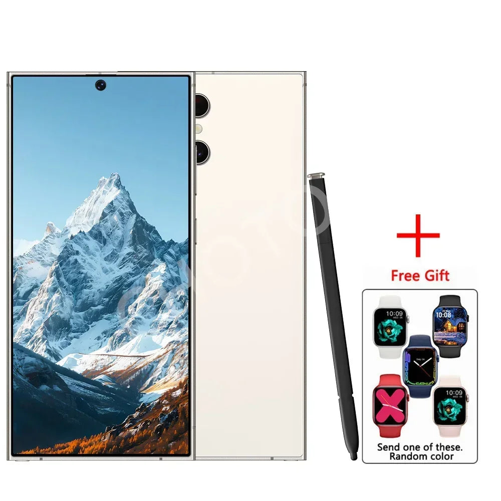 2025 New SMS25 Ultra Case for 7.3inch HD Smartphone 4G 5G Dual Card Android 14 Global Version 7800mAh Battery 108MP