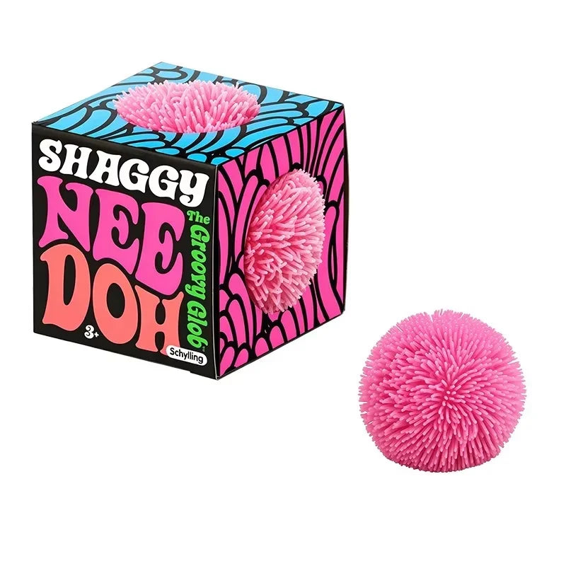 NeeDoh Fuzz Ball Blind Box Series Desktop Ornament Stress Relief Toys Suitable For People Under Pressure Fun Soft Stress Ball