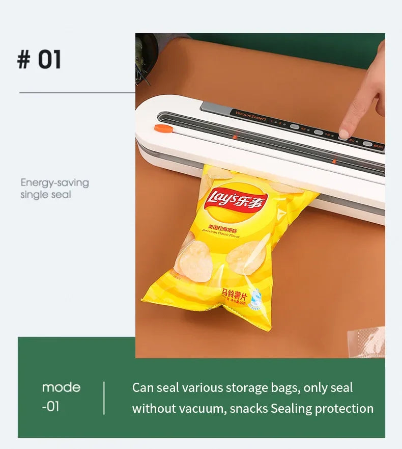 New Automatic 30cm Vacuum packaging machine Food Vacuum sealer for Dry wet soft powder Household food Storage Sealing machine