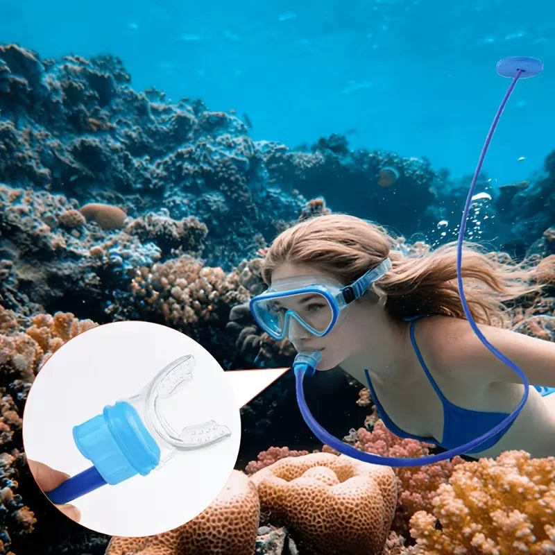 Foldable Dry Snorkel Silicone Anti Choking Swimming Snorkel Single Tube Snorkeling Breathing Tube for wimming Diving