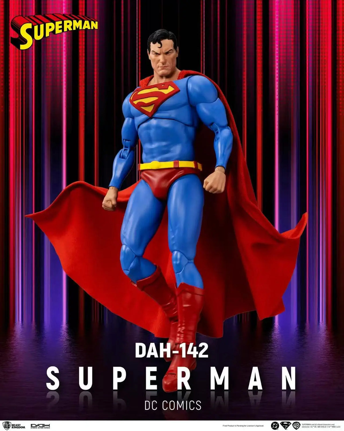 8Inch Original DC Beast Kingdom DAH-140 Green Lantern 141 The Flash 142 Superman 143 Batman Action Figures Collection Gift Toys