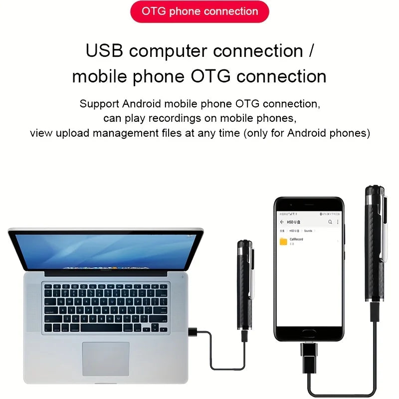 1 digital recorder, 32GB audio recorder, voice start recorder, audio recording equipment, portable USB MP3 player, high-definiti