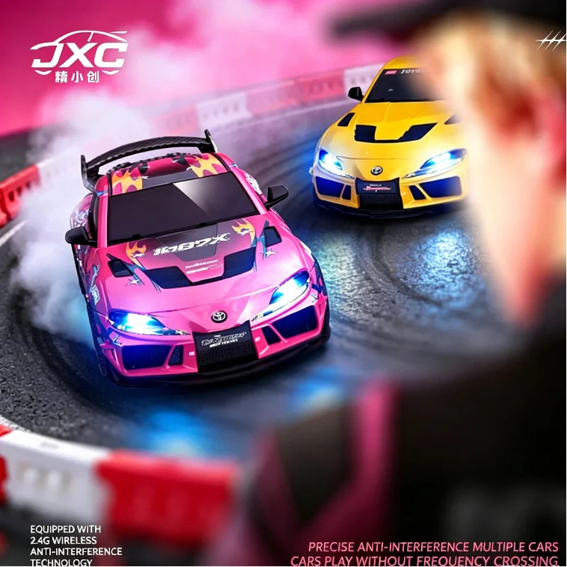 1/43 Supra 1087X Mini Simulation JXC RC Rc Drift Car Vehicle Model Control RTR Four-wheel Drive Modle For Adult Toys