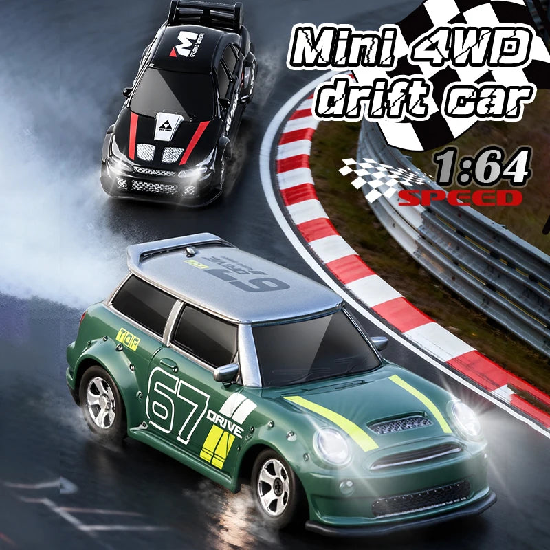 KF33 1:64 2.4G High speed Drift Rc Car 4WD Remote Control Car Four Wheel Drive Radio Controlled Mini Racing Model Boy Toy Gift