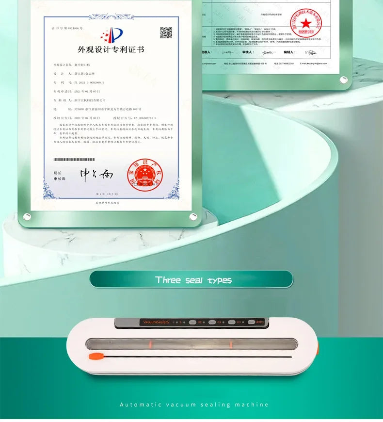 New Automatic 30cm Vacuum packaging machine Food Vacuum sealer for Dry wet soft powder Household food Storage Sealing machine