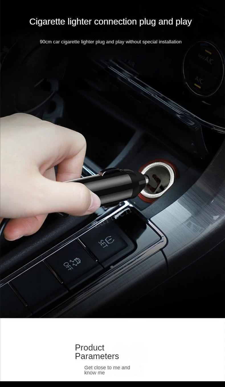 Portable Car Hot Kettle 1200ML Water Heater Travel Auto 12V/24V for Tea Coffee 304 Stainless Steel Large Capacity for Vehicle