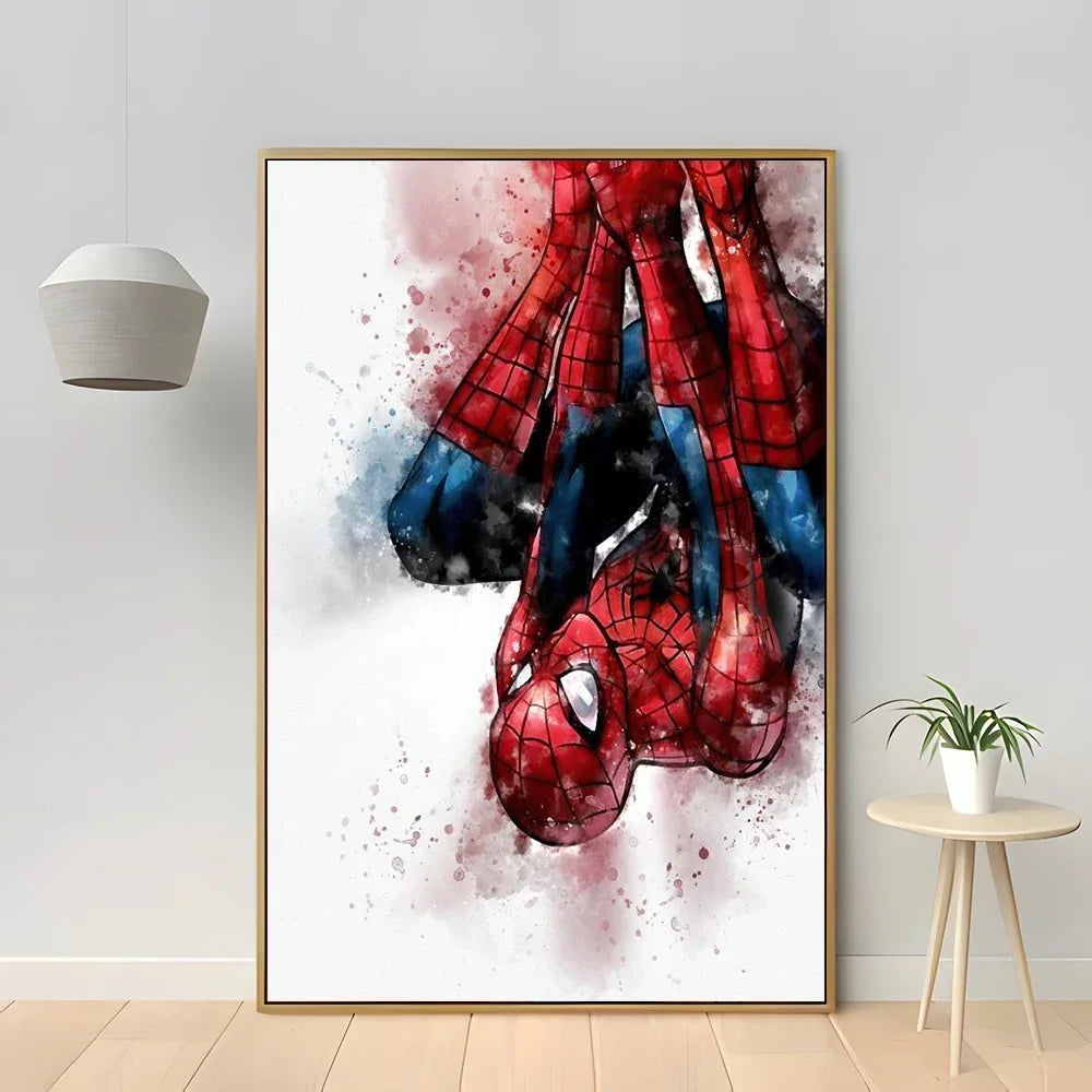 1pc Frameless Canvas Painting SpiderMan Marvel Movie Style Wall Art Posters Superhero Home Decor Canvas Painting Mural Prints