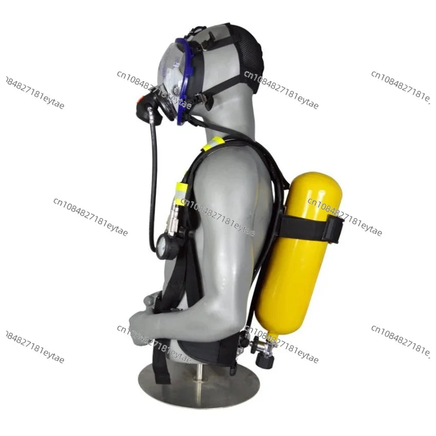 6.8L SCBA Firefighting Self Contained Breathing Apparatus Steel Air Cylinder Fire Rescue Air Supply Respirator