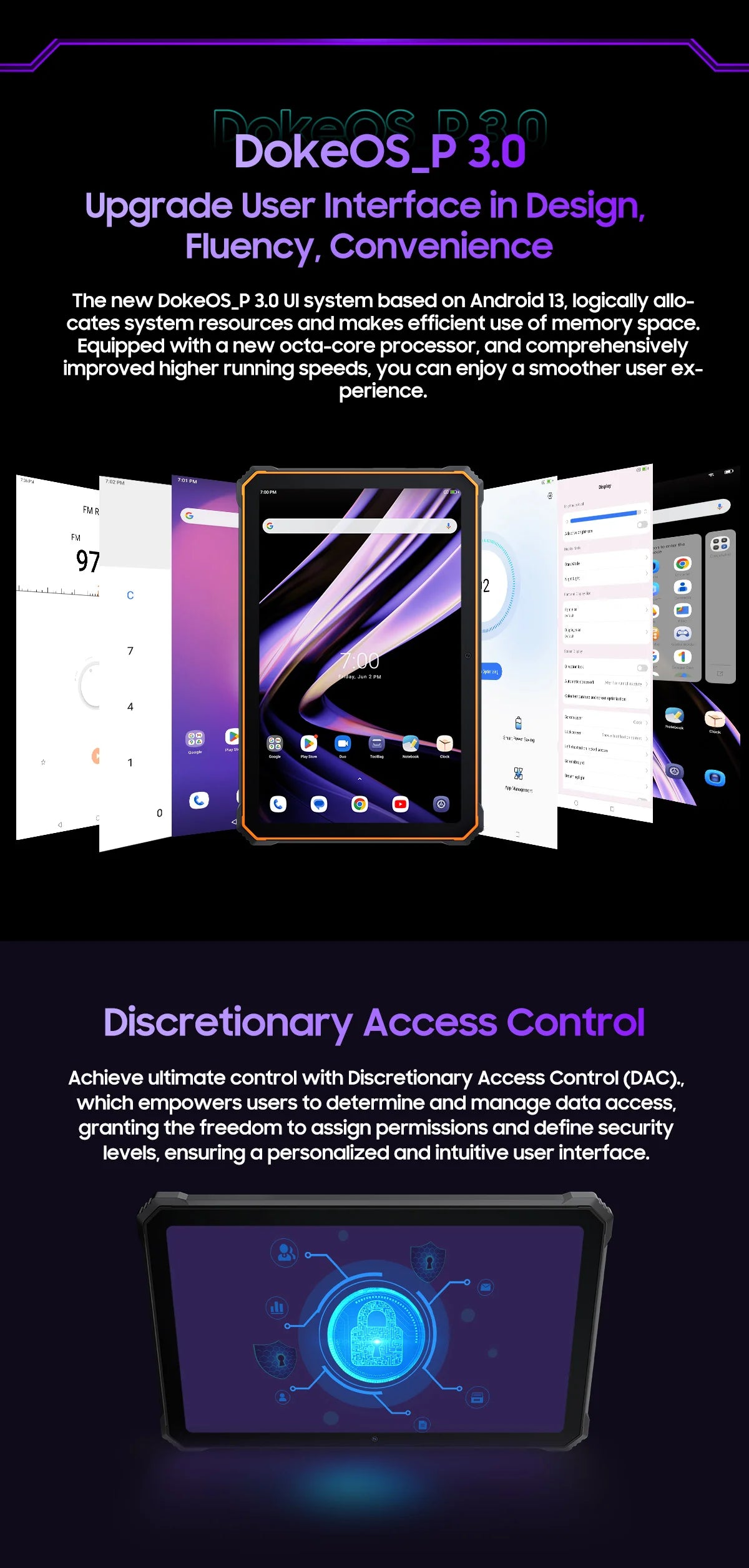 Blackview Active 8 Pro Rugged Tablets 22000mAh Battery Android 13 10.36" 2.4K Display 16GB 256GB Helio G99 48MP Camera Tablet PC