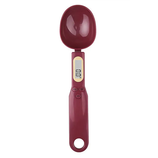 Measure ingredients with precision using this digital spoon scale—electronic LCD display, 0.1-500g capacity, perfect for flour, milk, coffee powder, and more!