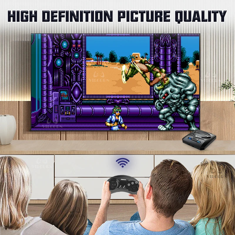 16BIT Segas-MD Video Game Console For Sega Mega Drive Genesis Dendy Console Support HD Output Retro Game Machine