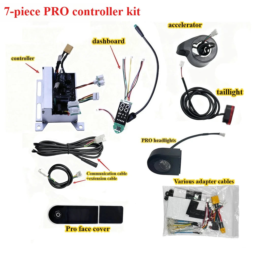 E-Scooter Controller Kit for 8.5-10" VOLPAM/HopCycle/Aovowheel/Maxshot/Hiboy/MAX, Turn Signal, Self-Learning, 25-58km/h