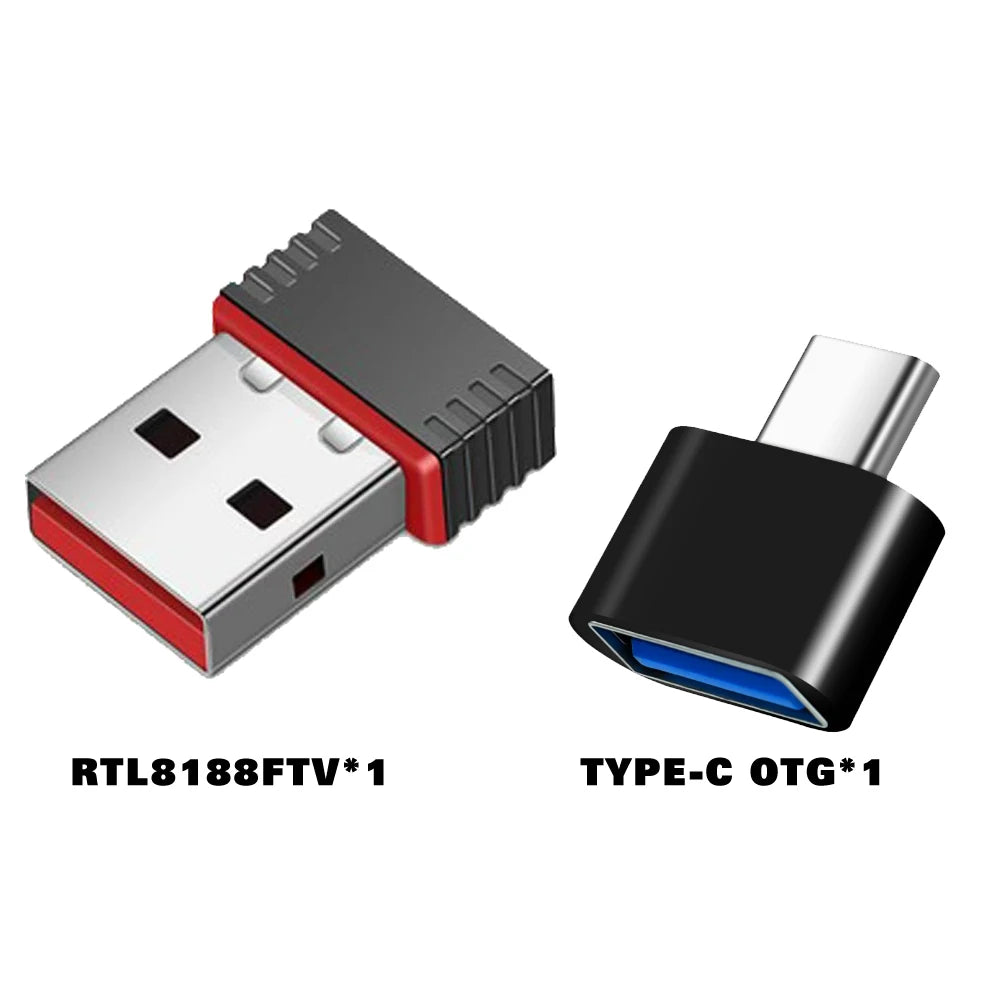 For BOYHOM R36S (WiFi) RTL8188FTV USB Dongles and TYPE C OTG adaptor for R36S R36H R36 R36PLUS R36 ultra