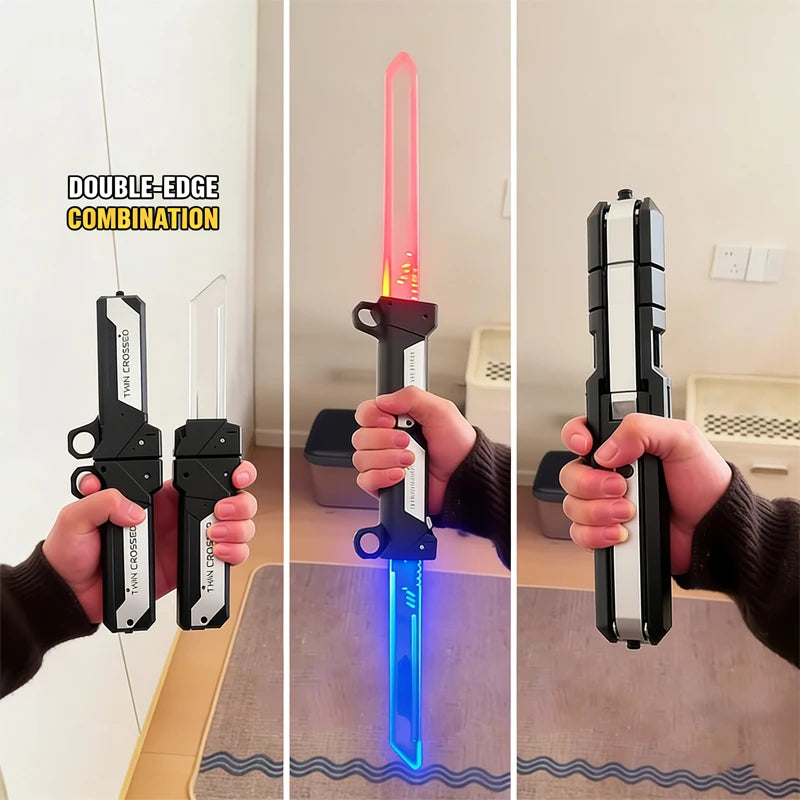 2026 AXE Lightsaber Toy 2 in 1 Sword Toys Lightstick Cosplay Role-Play outdoor Games for adult Children boys Children's Day Gift