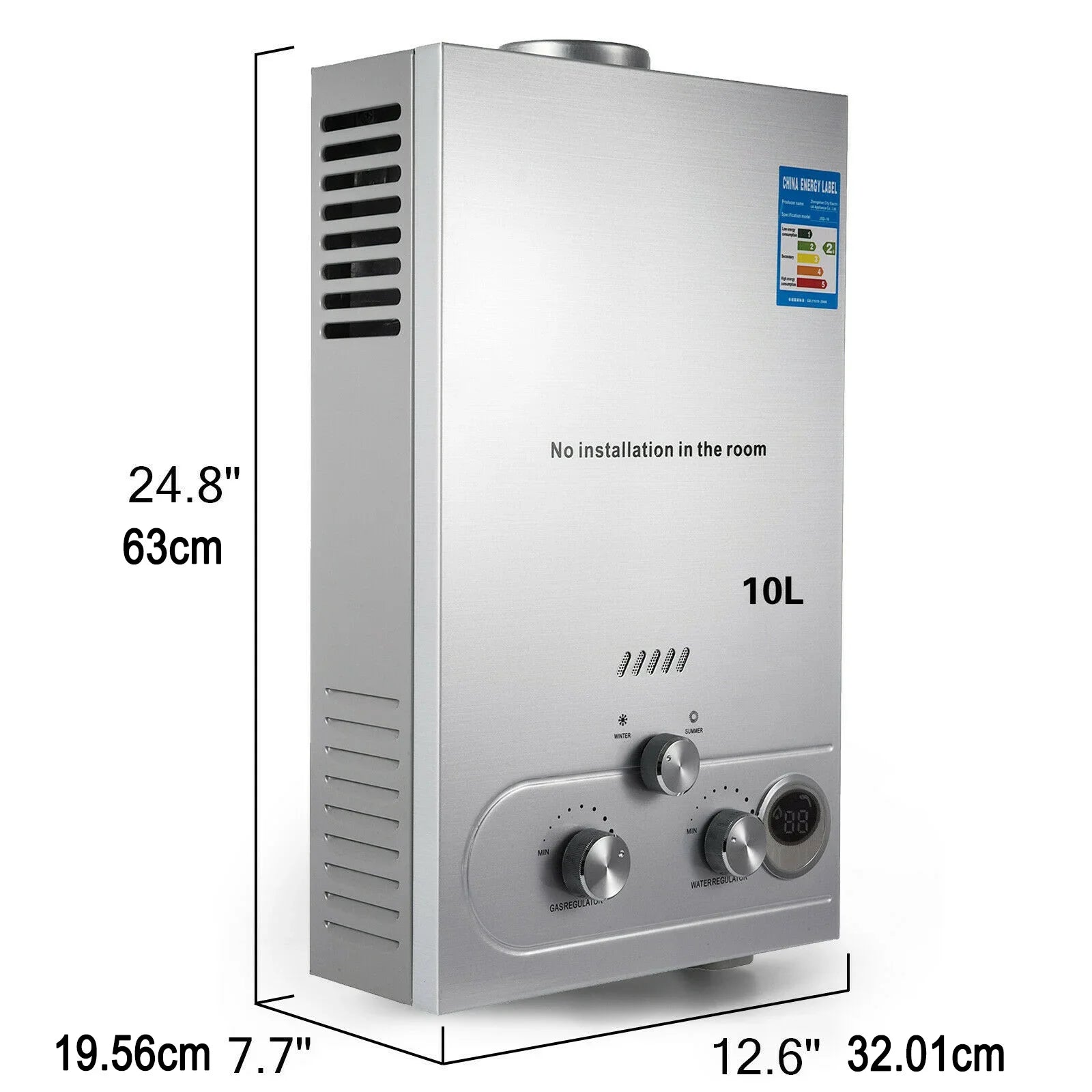 LPG LNG Hot Water Heater Instant Gas Water Heater Butane Propane Gas Boilerr 6-18L LPG Boiler Home Appliance Outdoor Heaters
