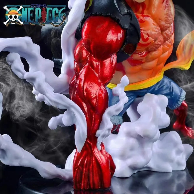 One Piece Monkey D Luffy Gear 4 Kong Gun GK Figure Anime Model Statue Collectible Toy Gift for Boys
