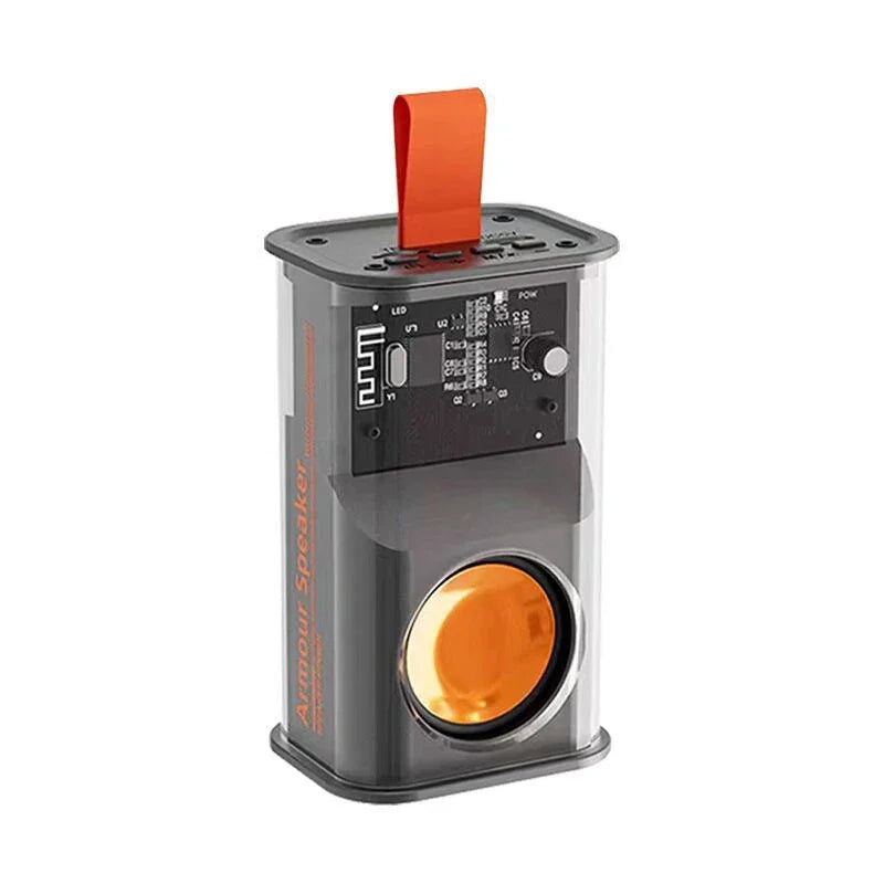 Loudspeaker Sound Box The Bass Transparent Wireless A36 Mecha Speakers Shake Speakers Audio Player Bluetooth Stereo Surround
