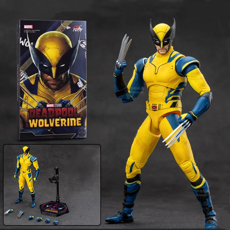 ZDTDS Deadpool & Wolverine Spider-Man X-Men Logan Winston Wilson Assembly Action Figures Collection Doll Joint Mobility Toy Gift