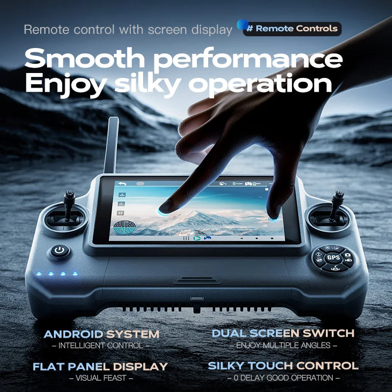 2025 New Wing 6 drone professional aerial photography HD 8K With Screen Remote Control Aircraft 20 Kilometer Obstacle Avoidance