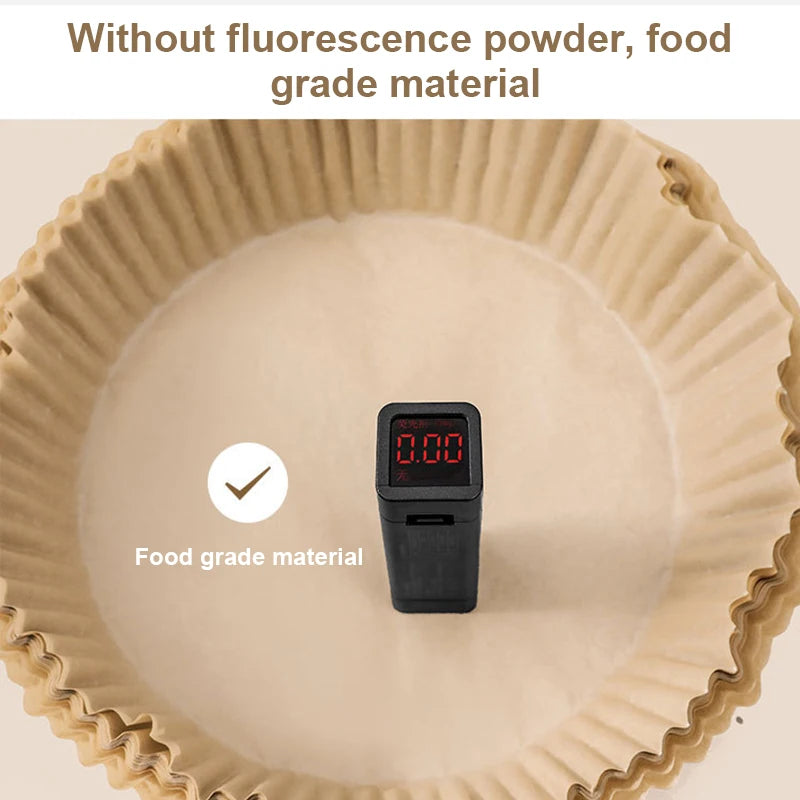 50/100pc Silicone Oil Paper Holder For Air Fryers Disposable Baking Oil Absorbing Baking Tray Paper Food Grade Non Stick Kitchen