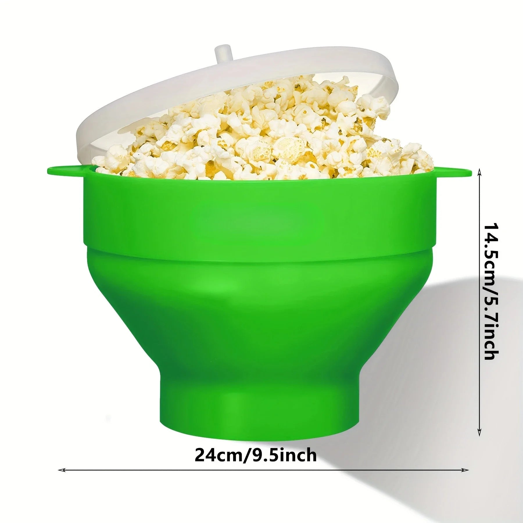 Make freshly popped popcorn in the microwave with this 3L large capacity, foldable silicone bowl popcorn maker. BPA-free and dishwasher safe for easy and convenient snack preparation!