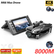 2025 New Drone with Flodable Screen Control Dual ESC 4K HD Camera 30mins Flight 5G Wifi GPS Return Optical Flow Brushless RC Toy