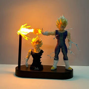 20cm Dragon Ball Majin Vegeta Desktop Light Action Figures